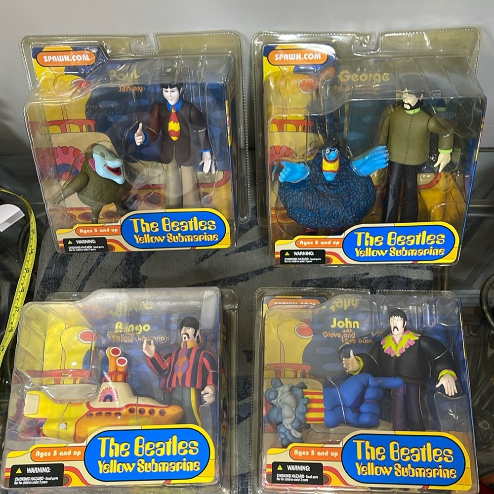 The Beatles Yellow Submarine McFarlane Figures Complete Set NEW